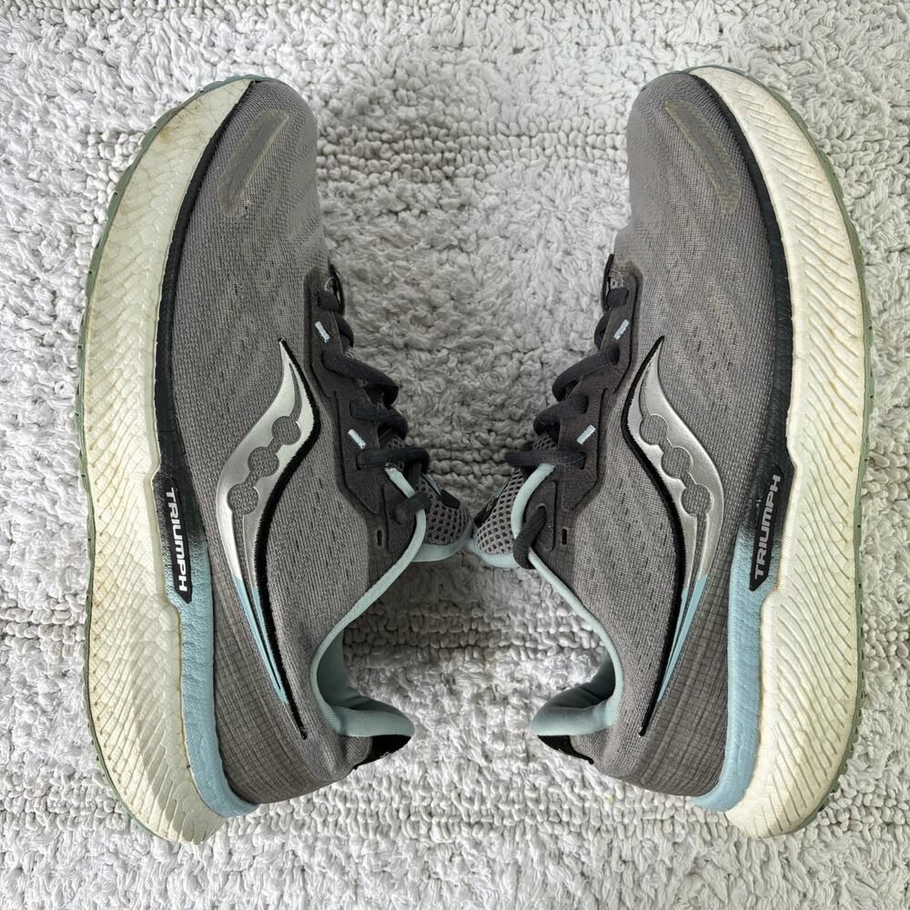 Saucony Womens Triumph 19 S10678-20 Gray Running Shoes Sneakers Size 9 - Picture 3 of 12